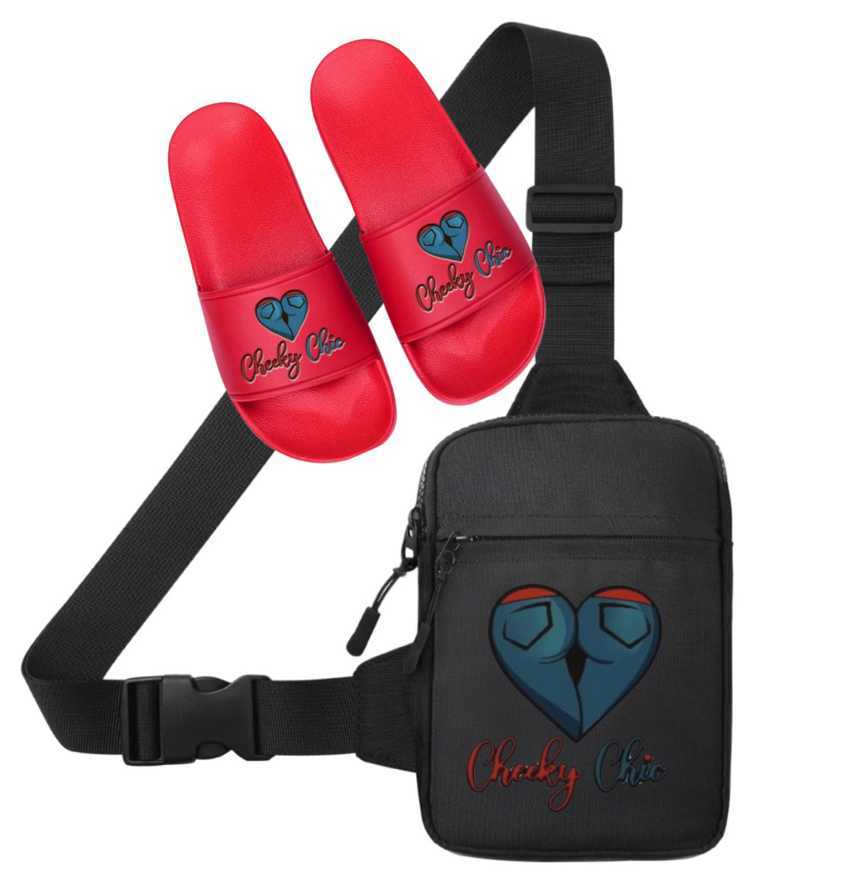 Cheeky Slides and Bag Set