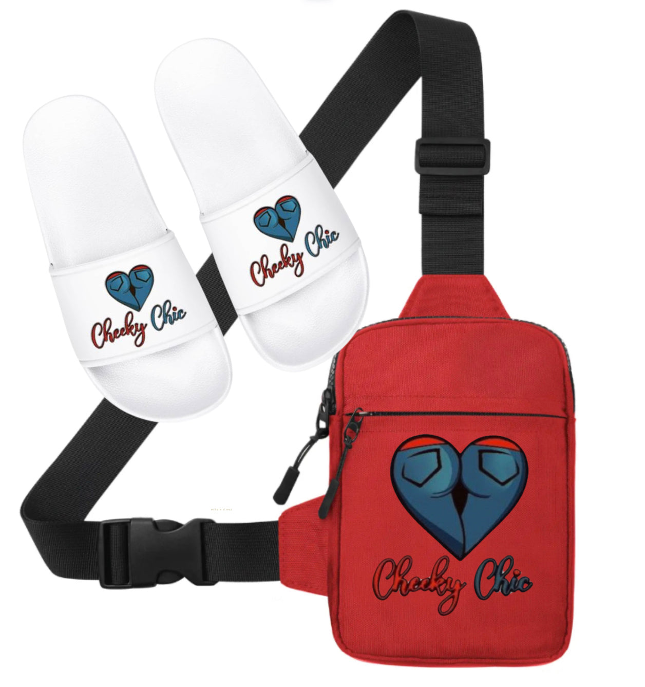 Cheeky Slides and Bag Set