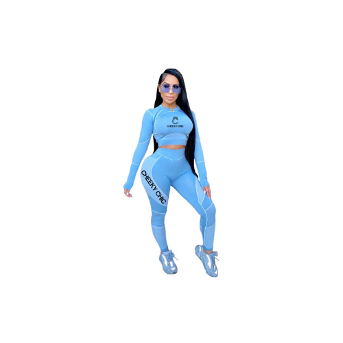 Casual Yoga Slim Top 2 piece set