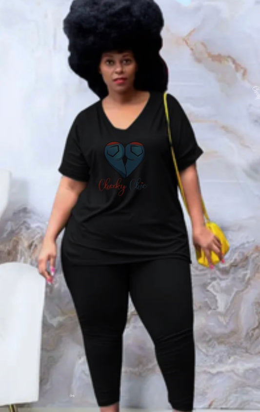 Cheeky 2pc Lounge Wear plus size women