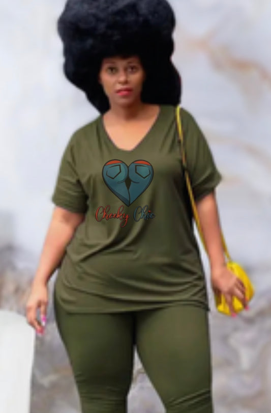 Cheeky 2pc Lounge Wear plus size women